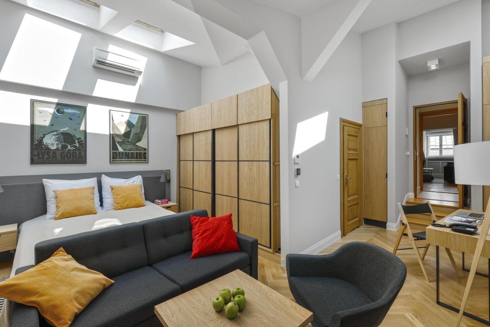 Three-Bedroom Penthouse Apartment Fireplace