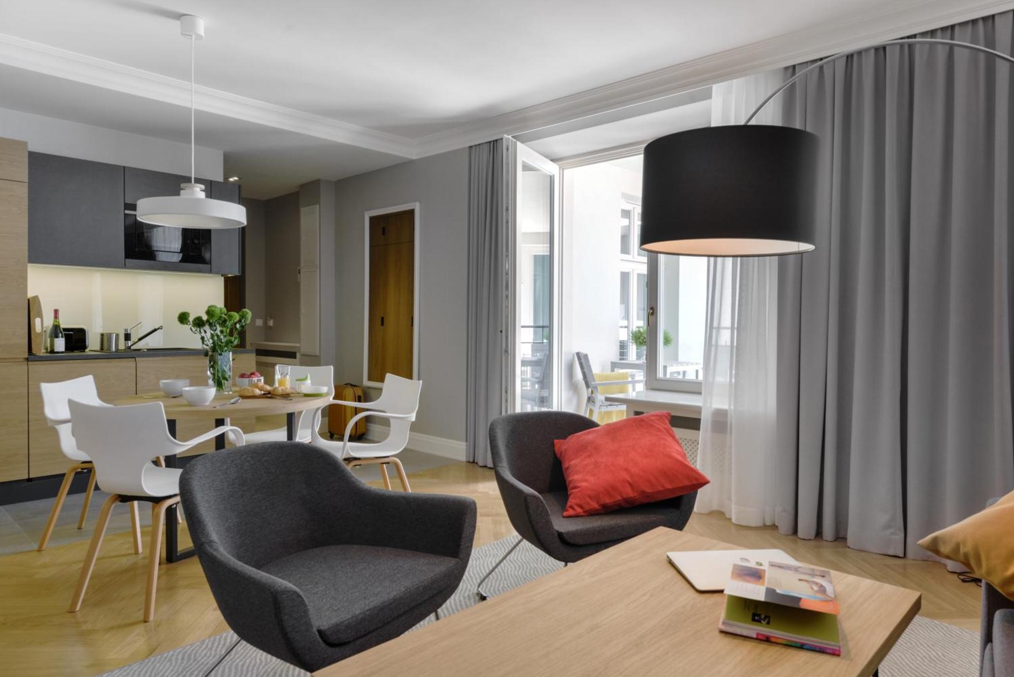 One-Bedroom Apartment Fireplace